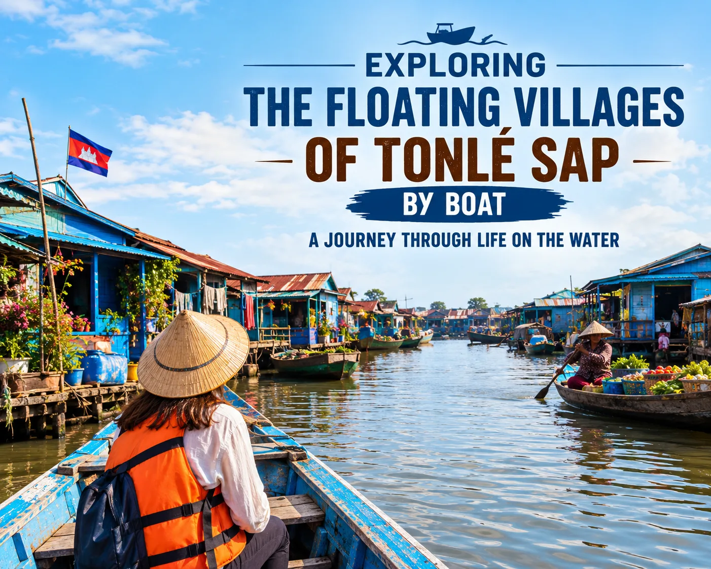 Exploring the Floating Villages of Tonlé Sap by Boat: A Journey Through Life on the Water