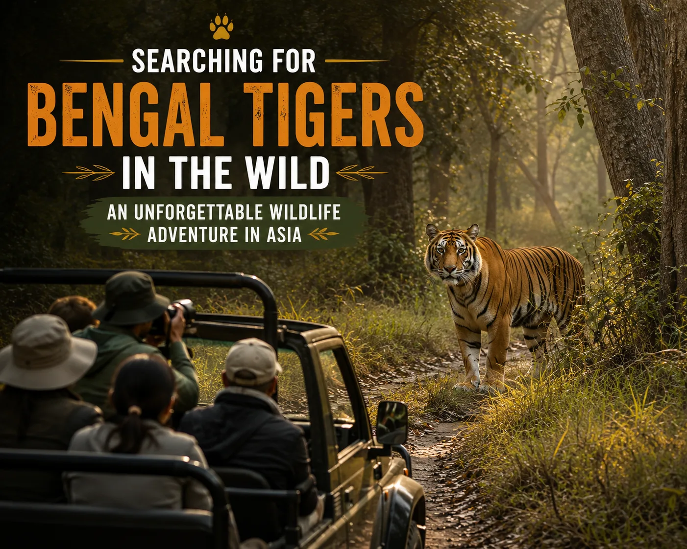 Searching for Bengal Tigers in the Wild: An Unforgettable Wildlife Adventure in Asia