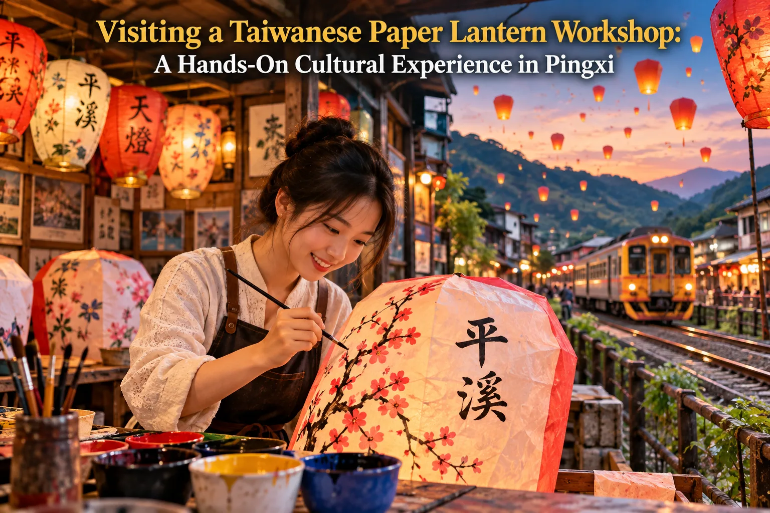 Visiting a Taiwanese Paper Lantern Workshop: A Hands-On Cultural Experience in Pingxi