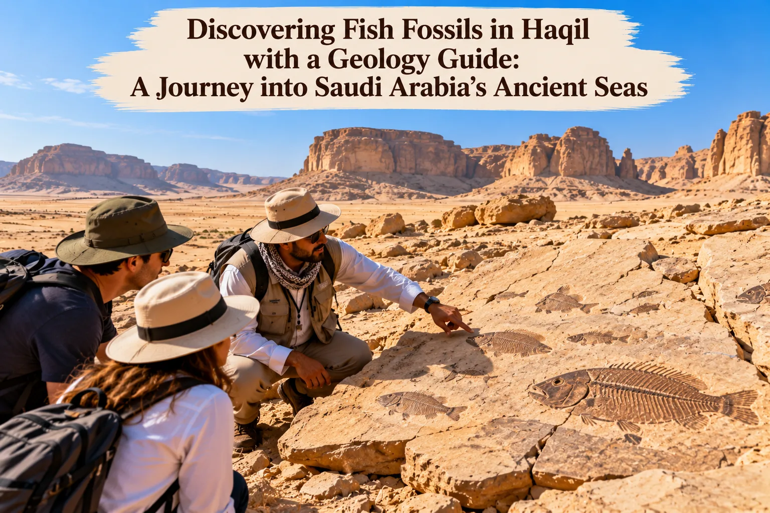 Discovering Fish Fossils in Haqil with a Geology Guide: A Journey into Saudi Arabia’s Ancient Seas