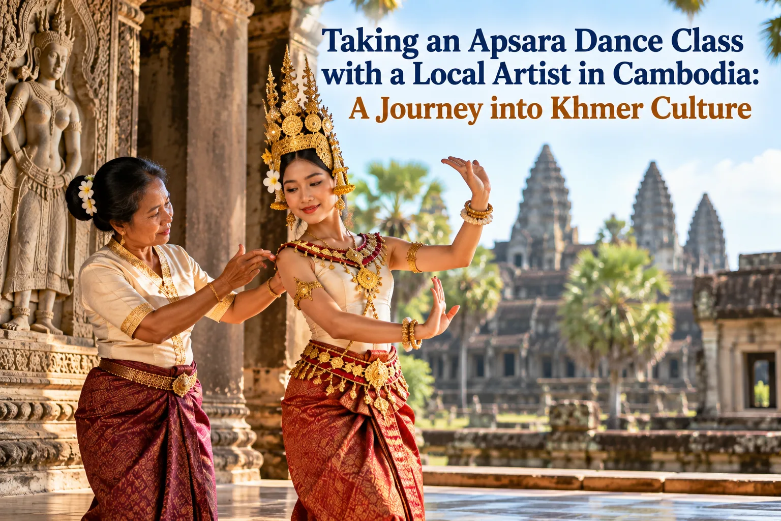 Taking an Apsara Dance Class with a Local Artist in Cambodia: A Journey into Khmer Culture